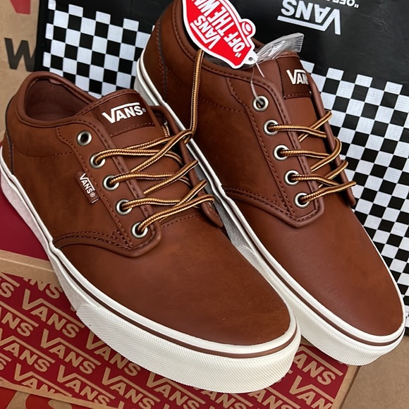 Vans Atwood Leather Brown/Marshmallow Men’s sneakers - Picture 8 of 16